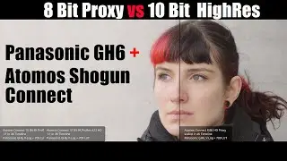 8 Bit HD vs 10 Bit 4K: Panasonic GH6 + Atomos Shogun Connect
