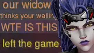 killing the enemy widow so many times she leaves the game - Aimbottz Gameplay