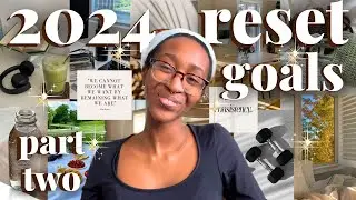 2024 new year reset | goal setting & making a vision board 💫💖✨