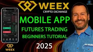 WEEX (No kyc) - FUTURES TRADING - MOBILE APP - TUTORIAL - 2024 - How to trade futures mobile app