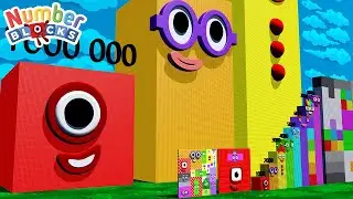 Numberblocks Step Squad NEW 1 to 1086 vs 800000000 BIGGEST - The Amazing Step Squad Numberblocks