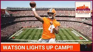 Deshaun Watson LIGHTS OUT on day one of Cleveland Browns' mandatory minicamp.