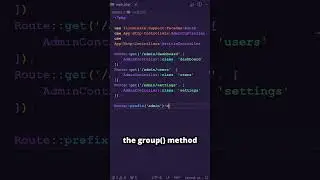 How to Use Laravel Route Prefixes for Better Code Readability #laravel #shorts