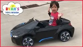 Power Wheels Ride on Cars for Kids BMW Battery Powered Super Car 6V Unboxing Playtime Fun Test Drive