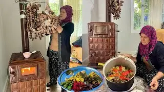 BÜYÜK KAZANDA KUZU ETİ ANNEM SOBALI SICAK EVİ NEFİS YEMEK TARİFİ