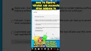 Clear All Viruses from Window 10 #shorts #short #trendingshorts #ytshorts #window11