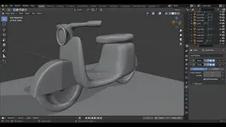 Modeling Scooter from Memory | Blender 2.93.2