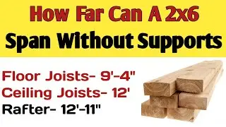 How far can a 2x6 span without support | 2x6 floor joist span, 2x6 ceiling joist span | 2x6 span