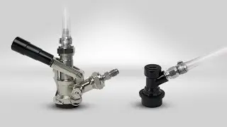 Switch from Homebrew to Commercial Kegs in less than a minute! Kegco ¼” MFL Quick Disconnect Set