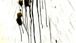 Футаж эффекты брызги желтых пятен краски
