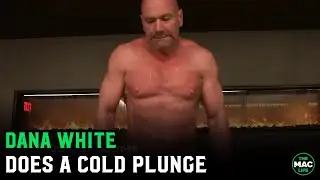 Dana White does a cold plunge in New York