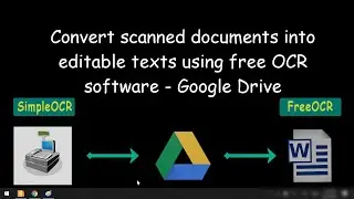 Using Google Drive as OCR software to convert scanned document into editable text, Alternatives too