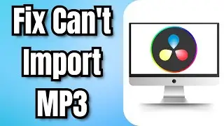 How to Fix Cant Import MP3 in DaVinci Resolve