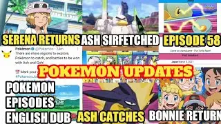 Serena Return|Pokemon Journeys Episode 58|Ash Sirfetch'd|Pokemon Journeys Episode English Dubbed|