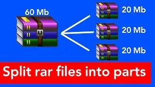 How to split rar files into parts