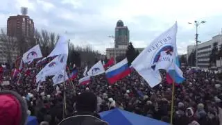 Lenin Square Demonstration Donetsk