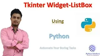 Creating a List Box in Tkinter Widget || Python