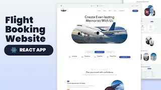 ✈️ Create Responsive Flight Booking Website using React JS | + Source Code