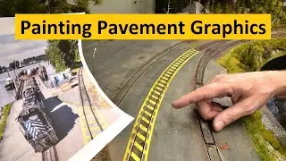 Painting Restriction Zone Graphics on the Model Railroad | Boomer Diorama ~ # 264