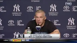 Joe Girardi raves about Aaron Judge after he hits first career grand slam