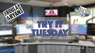 Eating Dog Biscuits | Try It Tuesday | The Roula & Ryan Show | 4.23.2024