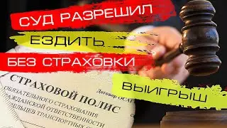 Суд разрешил ездить без страховки | Выигрыш в суде