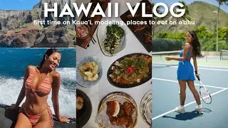 HAWAII VLOG: modeling, Nā Pali Coast in Kauai, places to eat on O'ahu, work week in Hawai’i