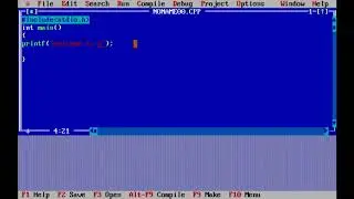 Print Text on the Screen in C.