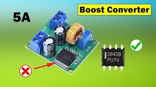 DIY DC to DC Boost converter using UC3843