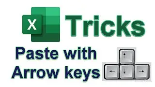 Excel tricks Copy-Paste with arrow keys for wide range😎