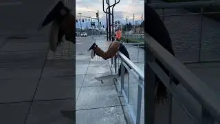 He invented a new trick #skateboarding