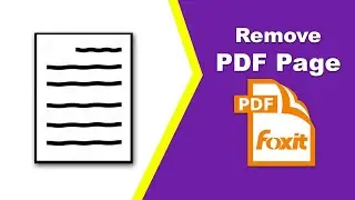 How to erase a pdf page in Foxit PDF Editor