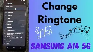 How to Change Ringtone in Samsung Galaxy A14 5G | Set Custom Ringtone