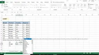 SUMIF FUNCTION IN EXCEL