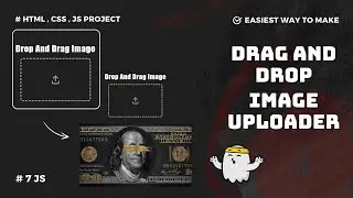 Create a Drag and Drop Image Upload Feature | JavaScript Projects | #javascript