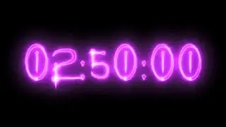 Purple vampire neon timer 170 minutes stopwatch