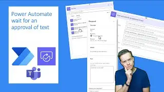 Power Automate wait for an approval of text