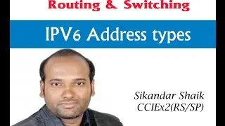 IPV6 Address types - Video By Sikandar Shaik || Dual CCIE (RS/SP) # 35012