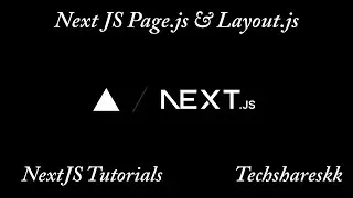 Page and Layouts in Next JS | Mastering Next JS | Next JS Tutorials