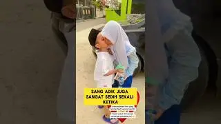 momen sedih ketika santri berpisah dengan adik laki-lakinya ‼️‼️