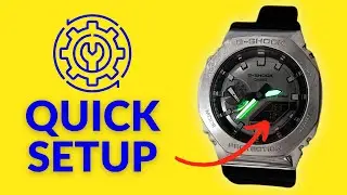 Casio G shock GM 2100 How to setup a timer and stopwatch