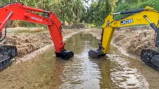 Story Line : RC Excavator HITACHI & JCB Making Estaury NEW