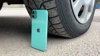 EXPERIMENT: CAR VS iPhone 11 - Crushing Crunchy & Soft Things by Car!