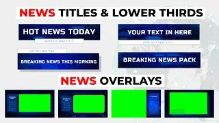 FREE Breaking News Green Screen Lower Third & News Overlays