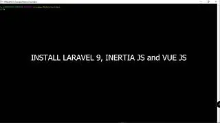 install laravel 9 with inertia js and vue js by breeze