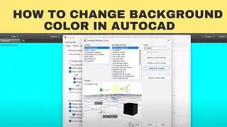 How to change the background color in AutoCAD | Autocad background color change