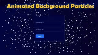 How to generate particles (without particle.js library) effects using HTML, CSS & JavaScript