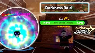 Darkness Raid  | Solo Gameplay | Roblox All Star Tower Defense