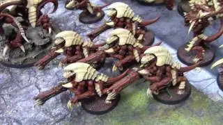 Tyranid Mega Swarm in bone and brick