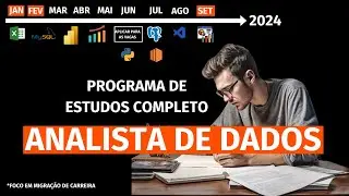 Entre mais rápido na área de dados,  seja um Analista de Dados em 2024.